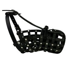 RedLine K9 Leather Basket Dog Muzzle picture