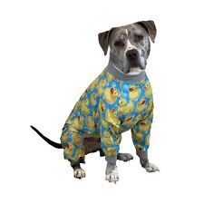 Tooth and Honey Pit Bull Pajamas/Rubber Duck Print/Lightweight Pullover Pajam... picture
