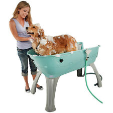 LG Elevated Pet Bath Tub Grooming Station Wash Dog Indoor Outdoor Shampoo Secure picture