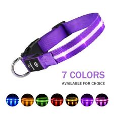 LED Dog Cat Collar Luminous Safety Glow Necklace Flashing Lighting Pet Supplies picture