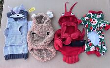 Lot 23 Small Dog Coat Pajamas Sweater Costume Lobster Xmas Raccoon Teddy Skull picture