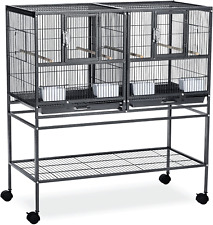 Prevue Pet Products F070 Hampton Deluxe Divided Breeder Cage with 1/2