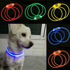 Pet Dog Collar LED Flashing Light Up Safety Waterproof Night Collar picture