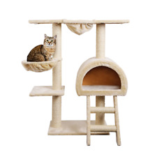 NNEDSZ Cat Tree 100cm Trees Scratching Post Scratcher Tower Condo House Furnitur picture