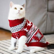 Christmas Cat Dog Sweater Pullover Winter Dog Clothes for Small Dogs Chihuahua picture