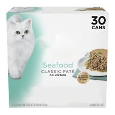 Wet Cat Food, Seafood Classic Pate Collection Grain Free Variety Pack,3 oz. Cans picture