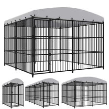 Heavy Duty Large Playpen Dog Kennel with Roof Pet Pen Run House Cage Outdoor picture