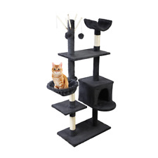 NNEDSZ Cat Tree 140cm Trees Scratching Post Scratcher Tower Condo House Furnitur picture