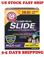 Arm & Hammer Litter Slide Multi-Cat Scented Clumping Clay Cat Litter, 38-lb box picture