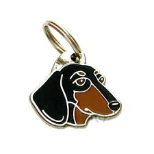 Dog name ID Tag,  Dachshund, Personalized, Engraved, Handmade, Charm picture