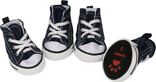 4 Pcs Pet Dog Puppy Canvas Sport Shoes, Sneaker Boots, Outdoor Nonslip Causal Sh picture