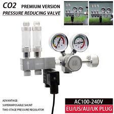 Aquarium CO2 Regulator Pressure Reducing Valve Bubble Meter Solenoid 100–240V picture