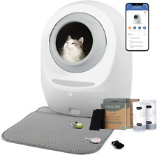 Casa Leo Loo Too Self-Cleaning Litter Box with Anti-Pinch Sensors, Odor Removal, picture