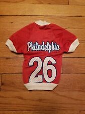 Size Tiny All Star Dogs Athletic Jersey Red White Blue Philadelphia Cute Sports  picture
