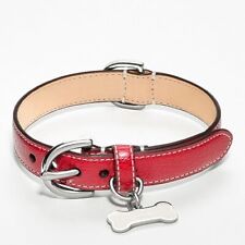 Brand New w/Tags Coach Dog Collar Red/Silver w/Bone Charm Size XS Below $350 picture