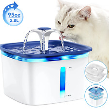 Automatic Pet Water Fountain 95Oz/2.8L with Replacement Filters, Electric Water  picture