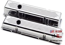 Billet Specialties 95120 Polished Ball Milled Short Valve Cover for Small picture