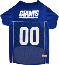 Pets First NFL New York Giants Dog Jersey, Size Large, Football Shirt Costume picture