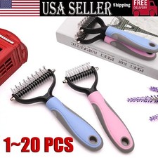 2side Dog Brush for Shedding Dematting Pet Grooming Cat Hair Undercoat Rake Comb picture