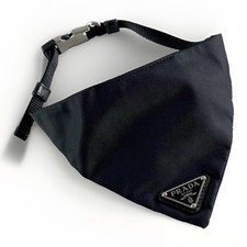 Prada Re-Nylon Dog Scarf Collar Bandana Black Size L 35-40cm picture