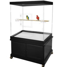 PENNZONI Large Acrylic Bird Cage, Amazon Acrylic Cage, Parrot Cage, Macaw Cage picture