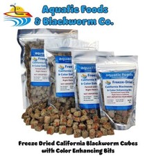 Freeze-Dried California Blackworms with Color Bits. Cichlids & All Tropicals picture