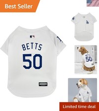 MLBPA Mookie Betts Dog Jersey - LA Dodgers Pet Apparel Small, Game Day Ready picture