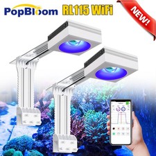PopBloom 2PCS RL115 WiFi Saltwater Aquarium Reef LED Light Full Spectrum SPS LPS picture