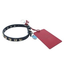 Valentino Garavani Rock Studs Dog Collar Black Leather Size:M Unused With Tag JP picture