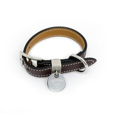 HERMES Dog Collar Tresor XS Rouge Sellier Epsom Leather U Stamp Silver Hardware picture