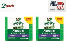 2 Pack. Greenies Adult Large Dog Dental Treats - Natural, Oral Health, Original picture