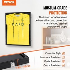 VEVOR 2PCs Jersey Display Frame Case, 23.3x31.2x1.5 in, Large Lockable Sport J picture