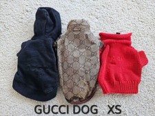 Gucci GG Dog Jacket Red Dog Sweater Black Dog Hoodie 3 Set Size XS B4 picture