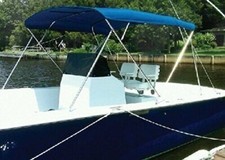 Carver Covers 604A10 3 Bow Bimini Top 79-84In Cad Gray Canvas Made by Carver ... picture